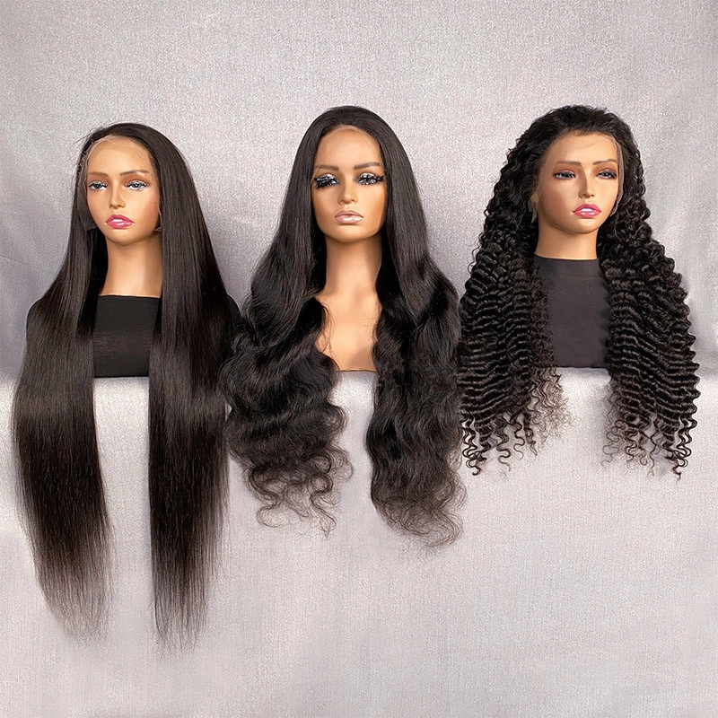 30inch Virgin Hair 13x6 HD Lace Frontal Wig Natural Color Wigs